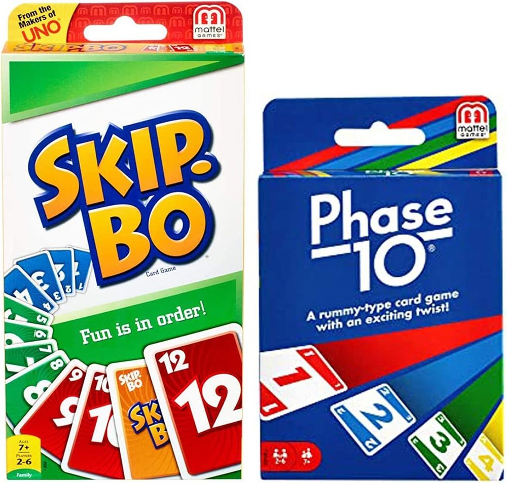 Phase 10 + Skip-Bo Card Game Pack
