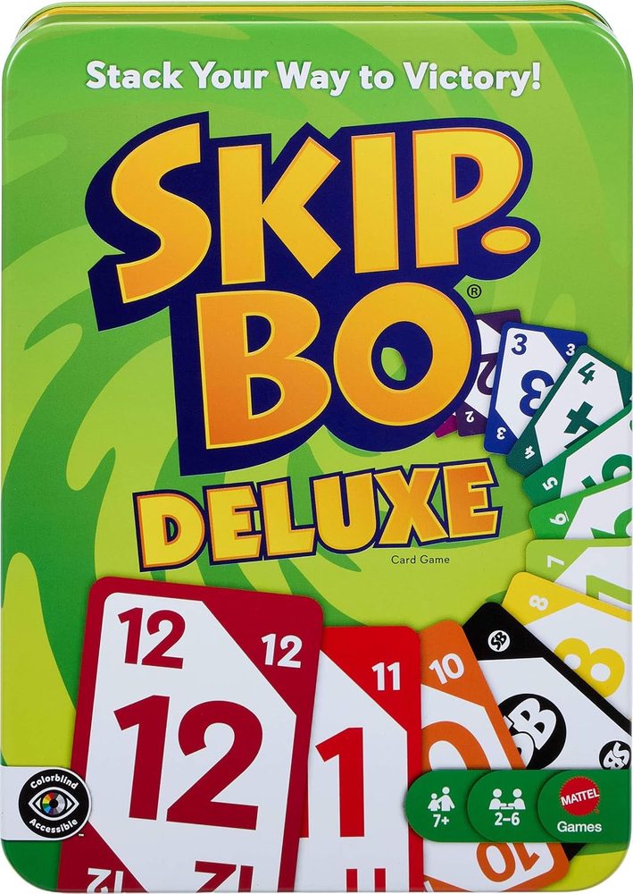 Skip-Bo Deluxe Card Game Tin